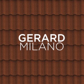 Gerard Milano cserepeslemez, a római tetőcserép design